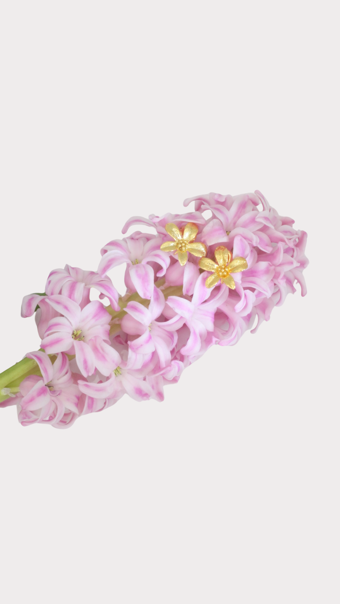 "Blüten" Ohrstecker - hochwertig vergoldet
